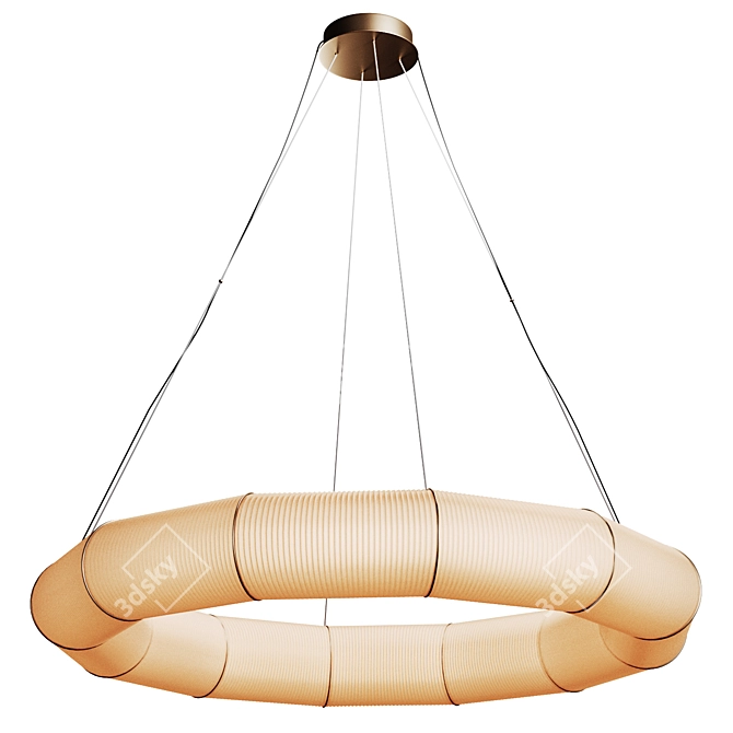 Modern Japanese Tekio Pendant Lamp 3D model image 2