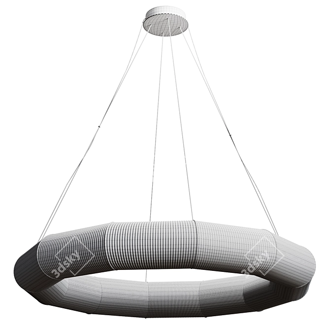 Modern Japanese Tekio Pendant Lamp 3D model image 5