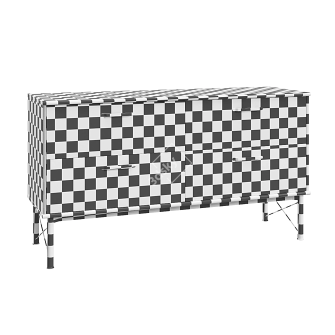 IKEA MUSKEN 4-Drawer Chest 3D model image 4