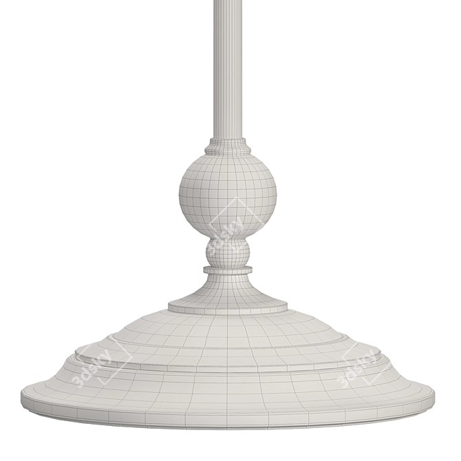 Elegant 3D Library Lamp Model 3D model image 6