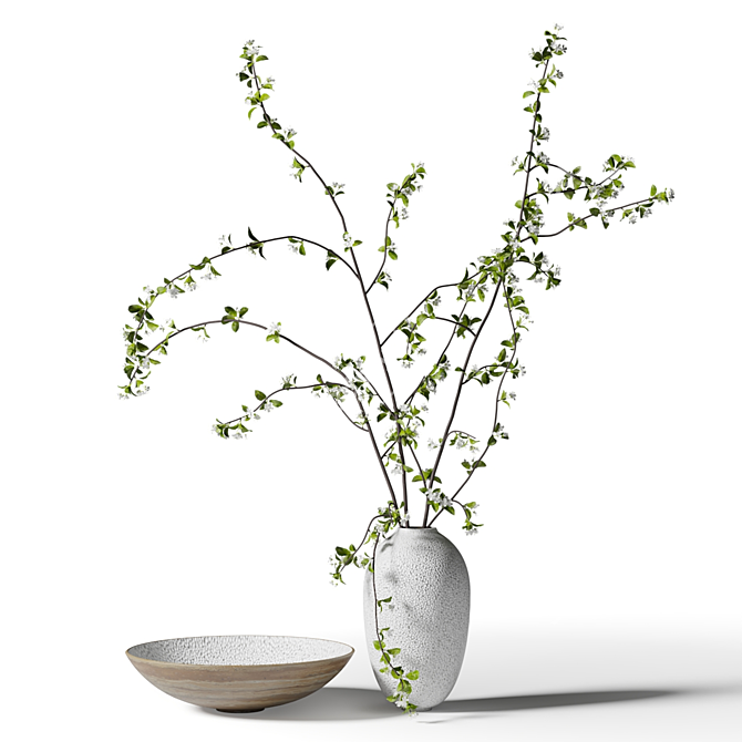 Spring Branches in Vase 3D model image 1