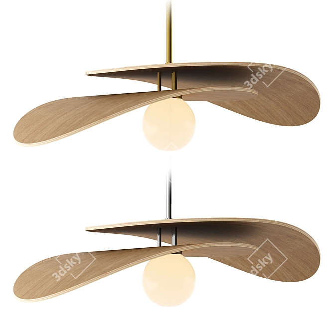 Mahalo Tiered Pendant Light 3D model image 3