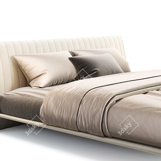 Modern 3D Bed Furniture Design 3D model image 4