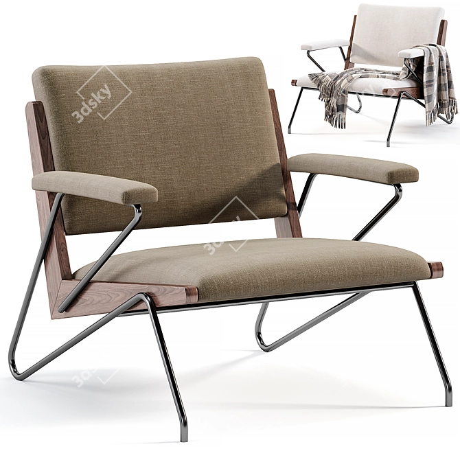 Modern Art Marianne Chair 3D model image 1