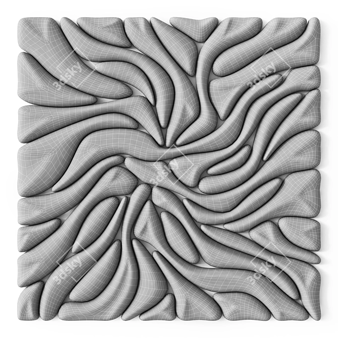 "Chain Reaction" Abstract Sculpture by Dan Nguyen 3D model image 6