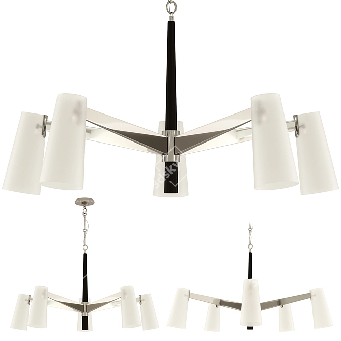 Visual Comfort Olina Chandelier 44 3D model image 2