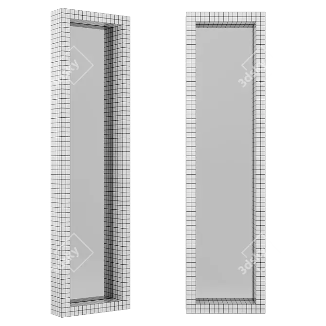 Minimalist Mirror Quaderna 476 3D model image 1