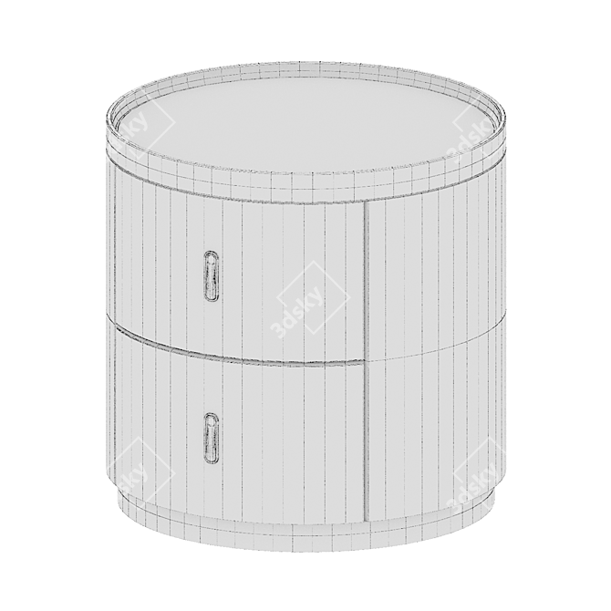 Elegant Gospel Bedside Table 3D model image 3