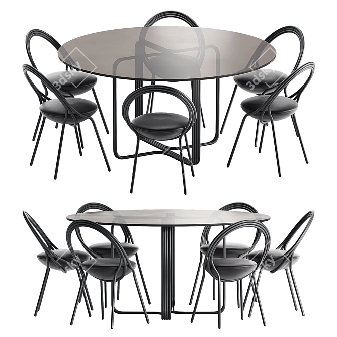 Musico Dining Set by Lee Broom 3D model image 2