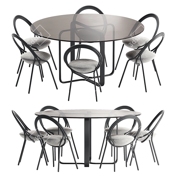 Musico Dining Set by Lee Broom 3D model image 3