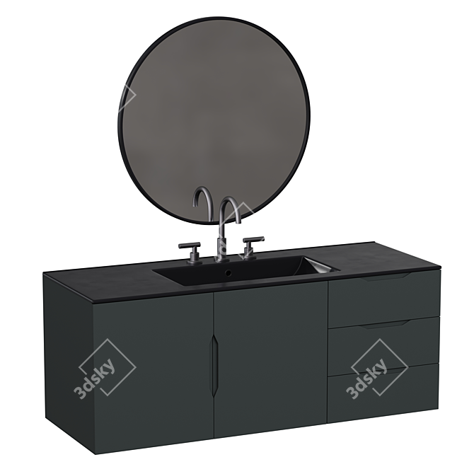 Vitality 48" Bathroom Vanity Set 3D model image 1