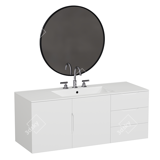 Vitality 48" Bathroom Vanity Set 3D model image 2