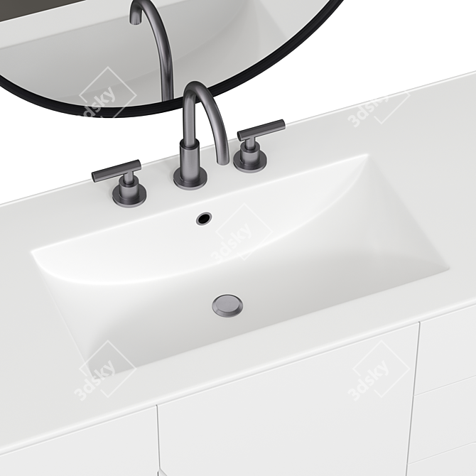 Vitality 48" Bathroom Vanity Set 3D model image 3