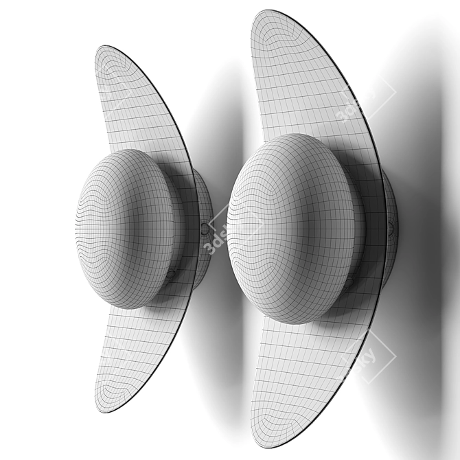 Elegant ALON Wall Lamp 3D model image 5