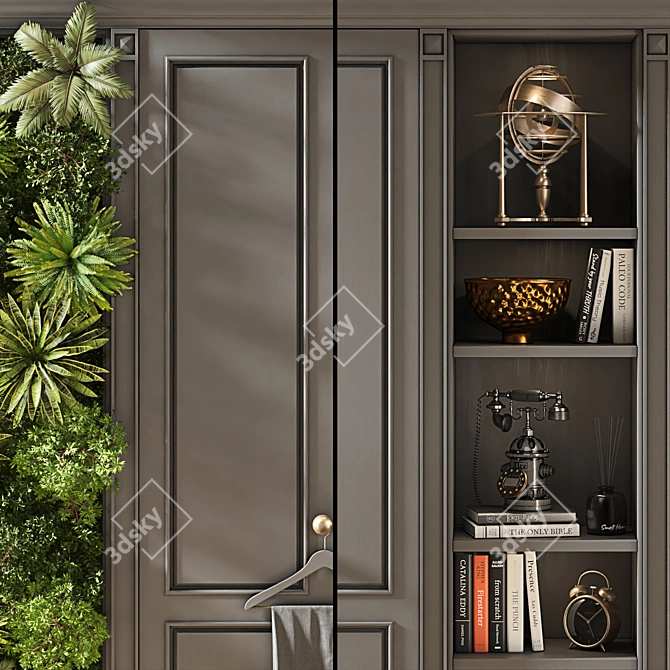 Modern Composite Wardrobe Furniture 3D model image 2