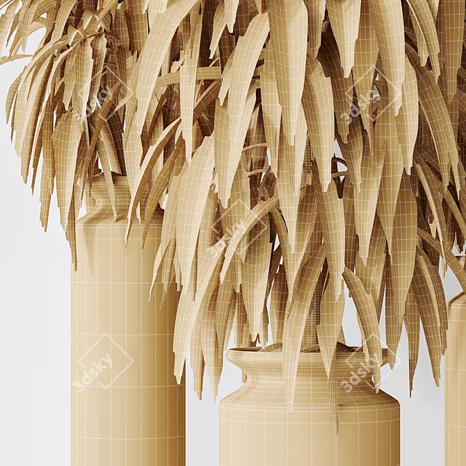 Premium Indoor Vase Tree Set 3D model image 5