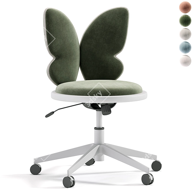 Ergonomic Pixie Office Chair 3D model image 4