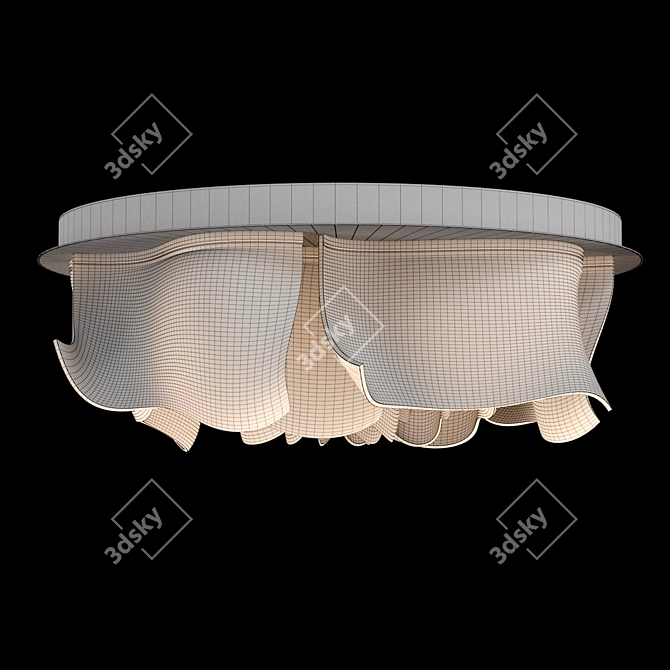 Modern 3D Ceiling Light Fixture 3D model image 2