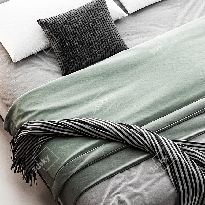Atoll Bed: Modern Italian Elegance 3D model image 3