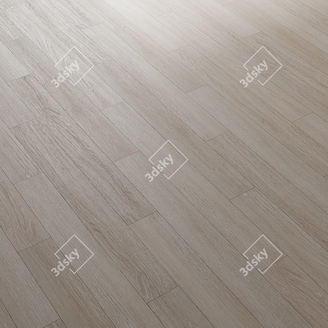 Contemporary Oak Flooring 01 3D model image 2