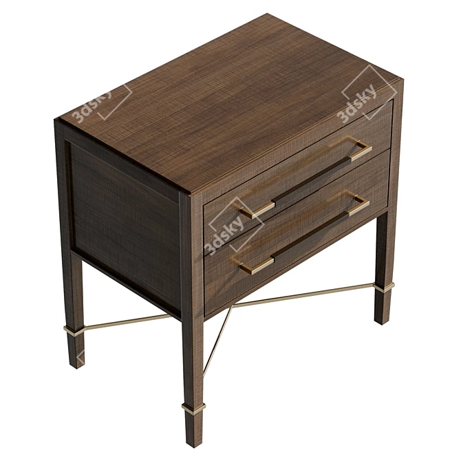  Verona Champagne Coffee Chest 3D model image 5