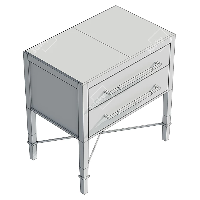  Verona Champagne Coffee Chest 3D model image 6