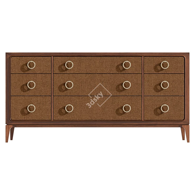 Luxury Tommy Bahama Triple Dresser 3D model image 2