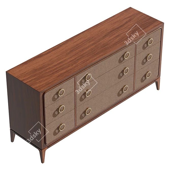 Luxury Tommy Bahama Triple Dresser 3D model image 5