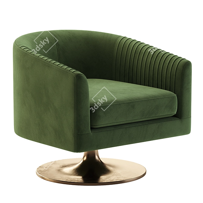 Elegant Harmon Chair Design 3D model image 3