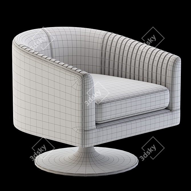 Elegant Harmon Chair Design 3D model image 4