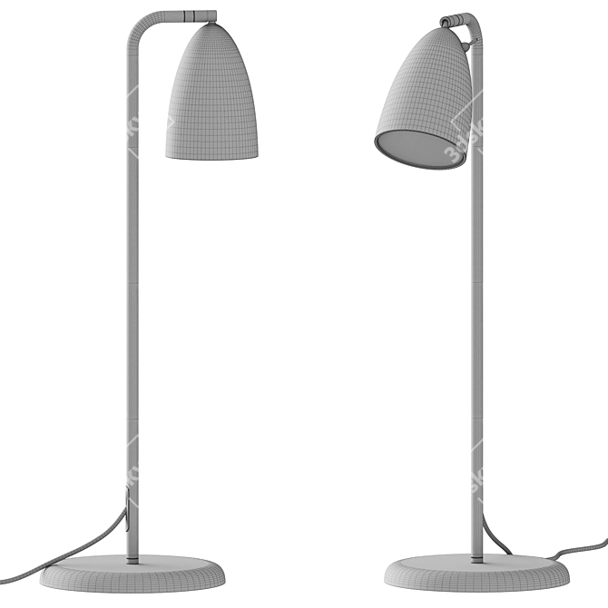 Sleek Nexus Table Lamp 3D model image 2