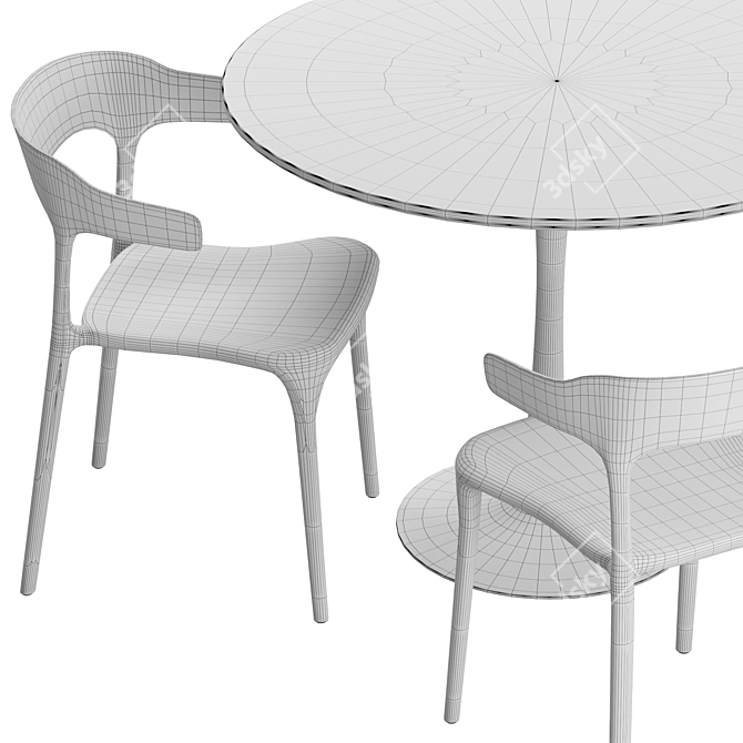 Modern Dining Set by Divan.ru 3D model image 5