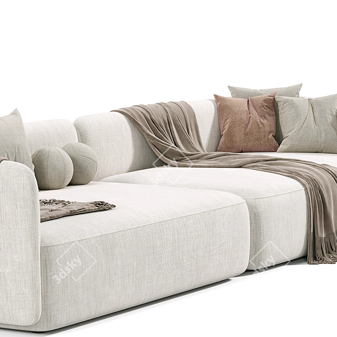 Luxurious Cosy Sofa, Italian Design 3D model image 3