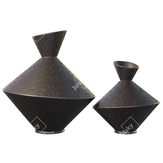 Dark Metal Vase | 3D Model 3D model image 3