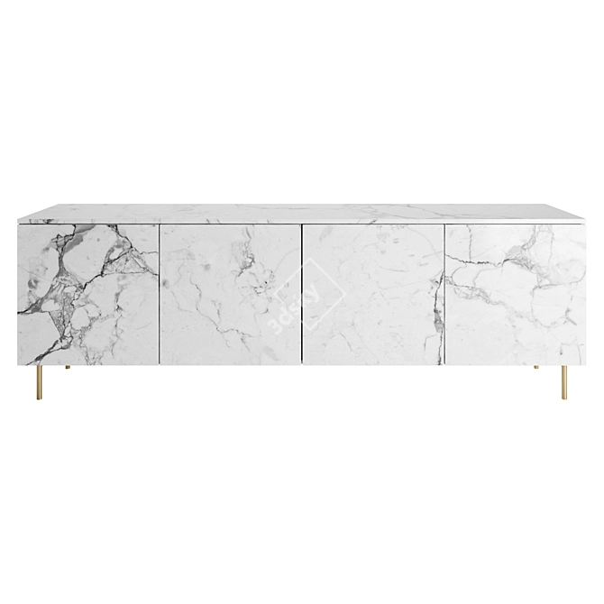  Modern Universal Ceramic Sideboard 3D model image 2