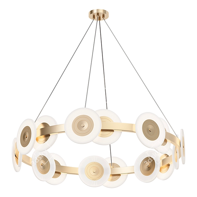 Elegant Samiya Chandelier Design 3D model image 1