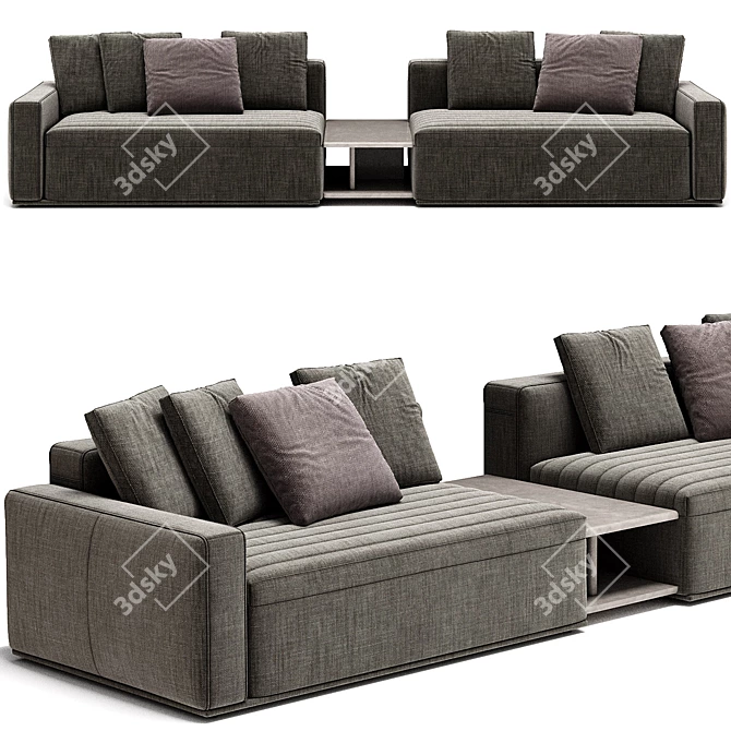 Eddie Sofa Frigerio: Stylish Comfort 3D model image 2