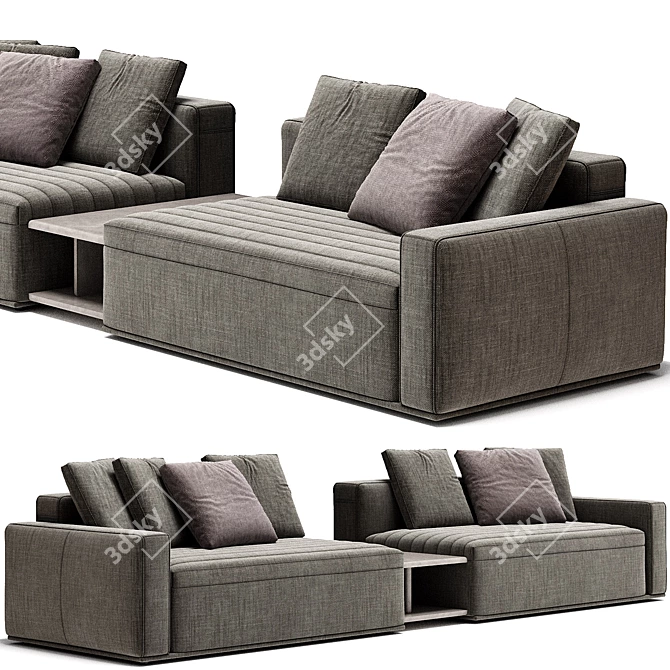 Eddie Sofa Frigerio: Stylish Comfort 3D model image 3