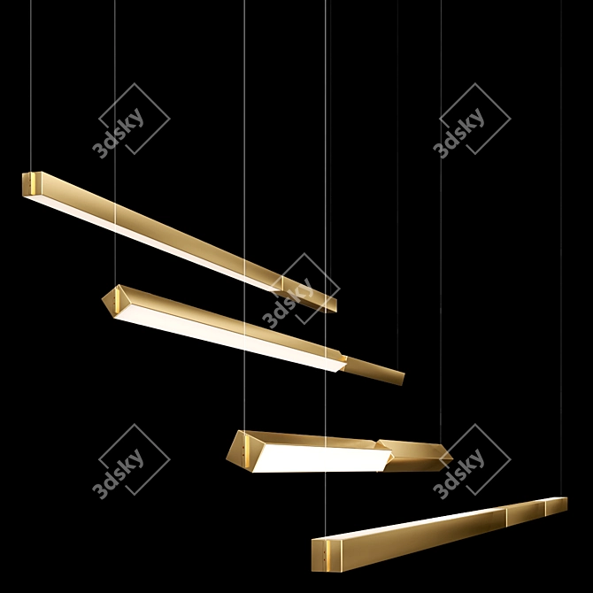 Swivel LED Pendant Lamp - Pivot 3D model image 2
