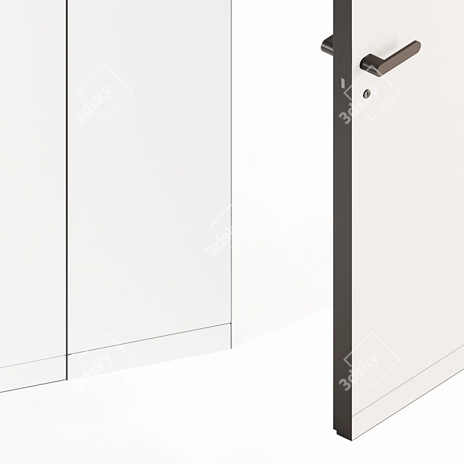 PIU Design Concealed Mount Doors 3D model image 2