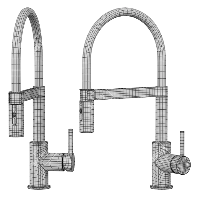 Professional Kitchen Mixer Franke 3D model image 3
