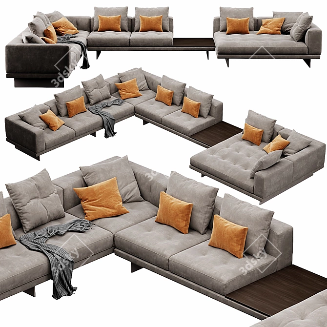 Luxury Minotti Dylan Set 3D 3D model image 5