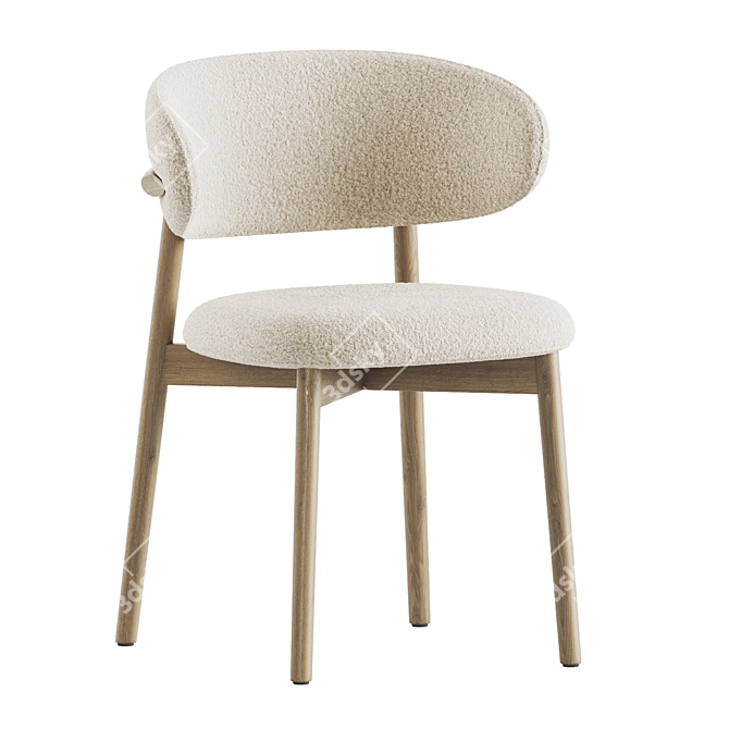 Elegant Oleandro Chair for Calligaris 3D model image 4