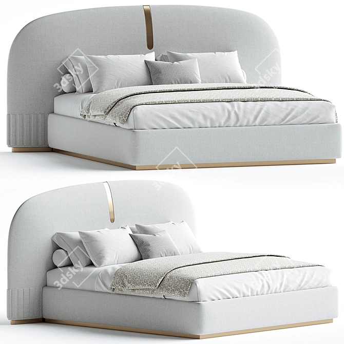 Luxury Bed Suite Design Excellence 3D model image 1