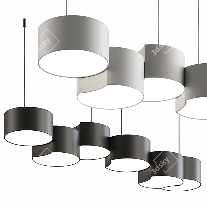 Elegant SEMPO Pendant Light 3D model image 1