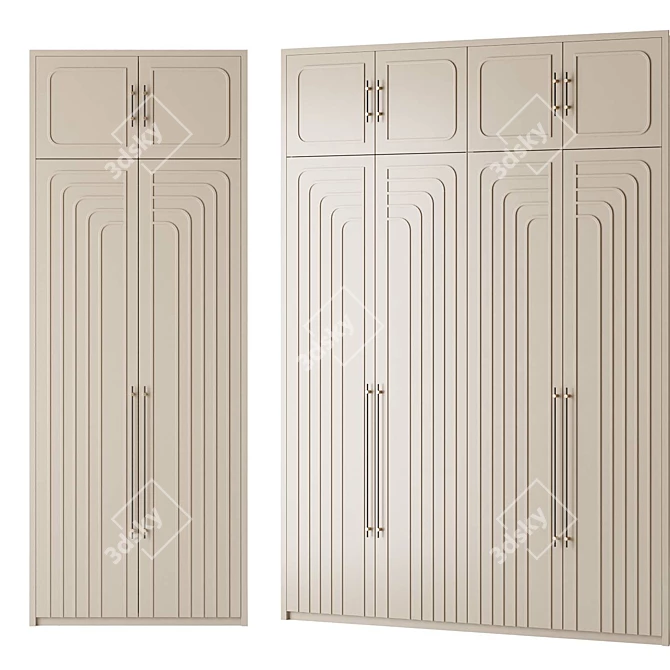 Art-Deco Style Entry Wardrobe 3D model image 3