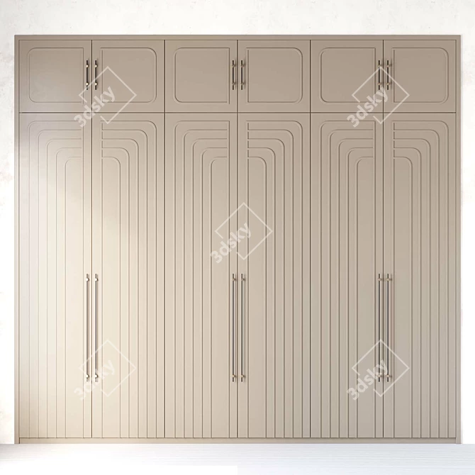 Art-Deco Style Entry Wardrobe 3D model image 6