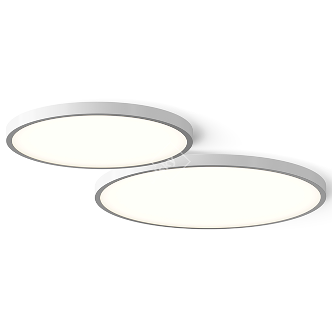 Modern Rotating Ceiling Lamp 3D model image 2