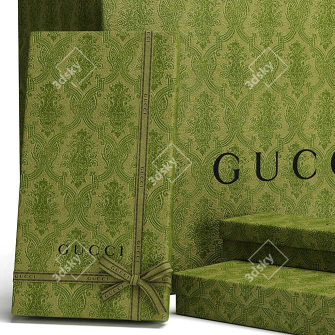 Gucci Gift Packaging Set 3D model image 3