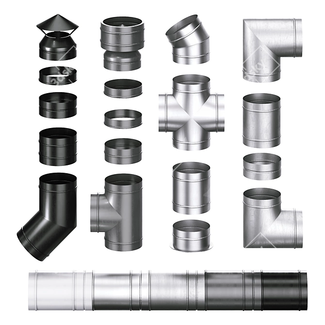 External Ventilation Kit 1 3D model image 4